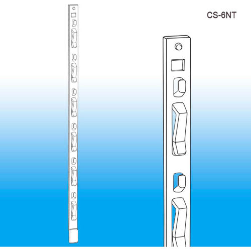 Clip Strip®, 6 Station, No Tape, 16-1/2"L, Black