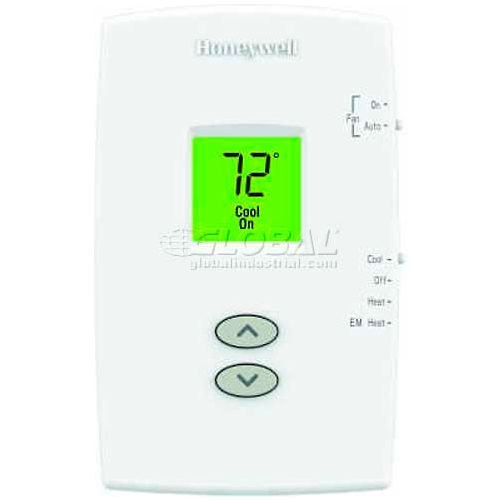 Honeywell PRO 1000  Non-Programmable Vertical Thermostat  2H/1C Heat Pump TH1210DV1007