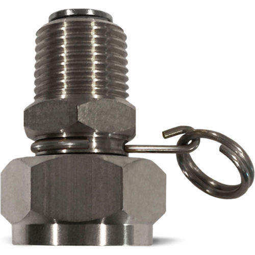 Sani-Lav® N11S Swivel Hose Adapter, Stainless Steel, 1/2” MNPT x 3/4” FGHT