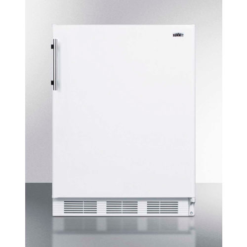 Summit Freestanding Counter Height Refrigerator Freezer w/ Towel Bar