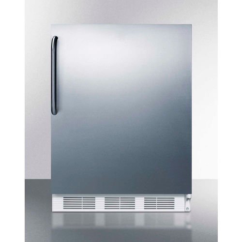 Summit CT661BISSTB - Built-In Undercounter Refrigerator-Freezer, 5.1 Cu. Ft., 24" Wide