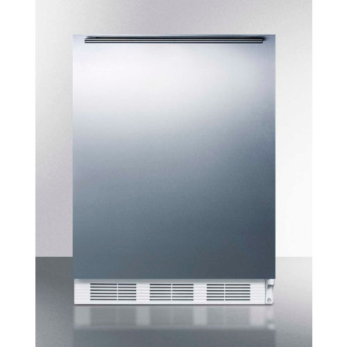 Summit CT661SSHHADA - ADA Compliant Freestanding Refrigerator-Freezer, 5.1 Cu. Ft., 24" Wide