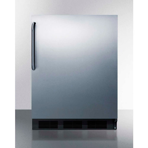 Summit CT663BCSSADA - ADA Compliant Built-In Undercounter Refrigerator-Freezer, 5.1 Cu. Ft, 24"W