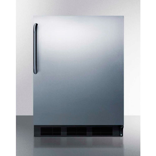 Summit CT663BSSTBADA - ADA Compliant Freestanding Refrigerator-Freezer, 5.1 Cu. Ft., 24" Wide