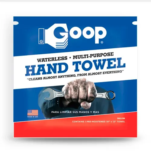 25930 Goop HAND CLEANER TOWELS, 250 INDIVIDUALLY WRAPPED WIPES :  PartsSource : PartsSource - Healthcare Products and Solutions