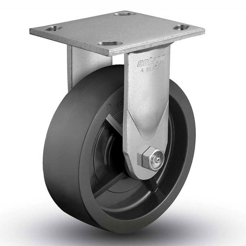 Colson® 4 Series Rigid Plate Caster 4.08198.839 Solid Polyolefin 8