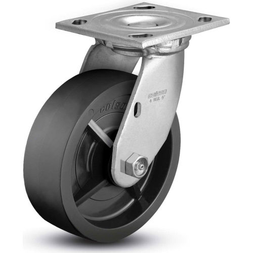 Colson® 4 Series Swivel Plate Caster 4.08199.839 Solid Polyolefin 8