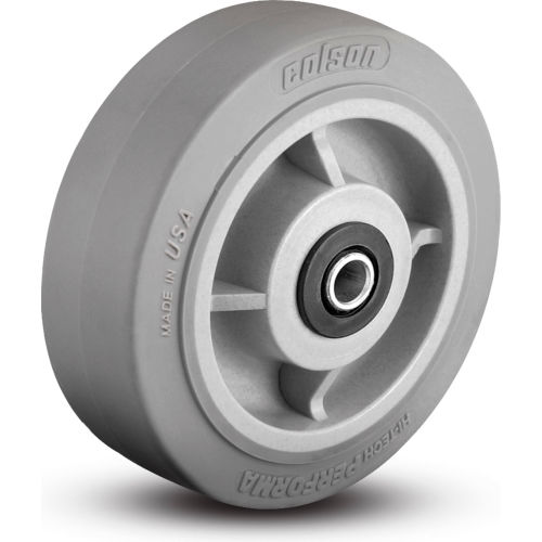 Colson® 2 Series Wheel 5.00006.459 WS 6 x 2 Performa Rubber 1/2 Roller Bearing Gray