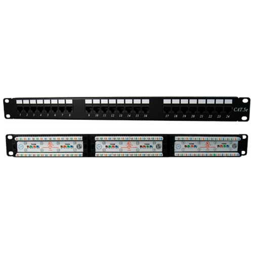Vertical Cable 041-372/24 Cat 5E 24-Port 110 IDC Patch Panel