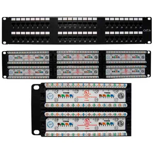 48-port Cat5e 110 Type Patch Panel (568 A/B Compatible)