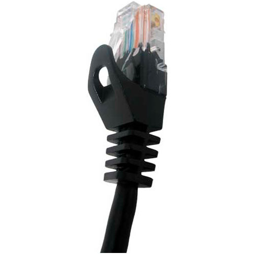 Vertical Cable 092-624/10BK CAT5e Snagless Molded Patch Cable, 10 ft. (3 meter), Black
