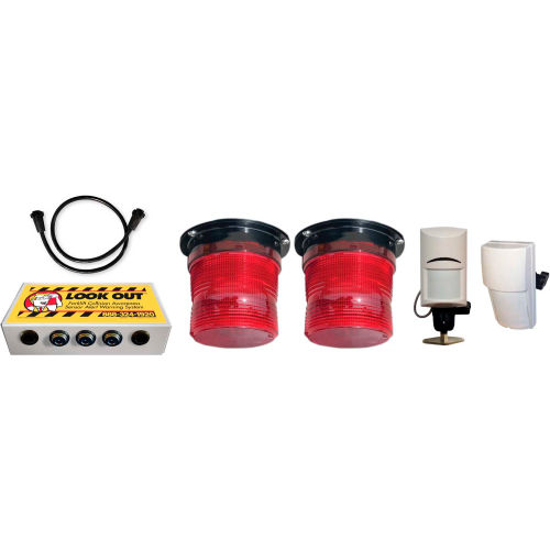 Collision Awarness Dual Use (Indoor/Outdoor) Control Box, 2 Lights, 2 Sensors, Brackets, 15' Cord