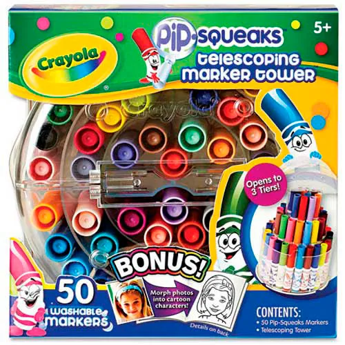Crayola® Pip-Squeaks Telescoping Marker Tower, Assorted Colors