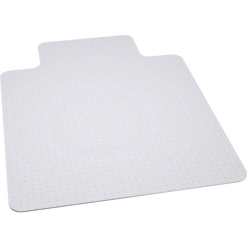 Interion® Office Chair Mat for Carpet 36"Wx48"L w/20"x10" Lip Straight Edge No Packaging