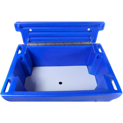 ColdStor™ 8002525 Ice & Beverage bin-Body and casters, Blue