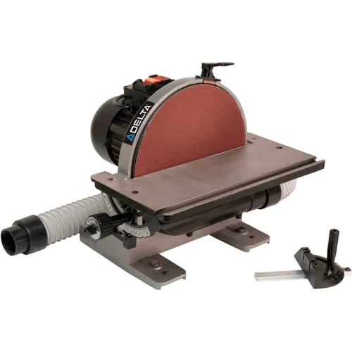 Benchtop disk outlet sander