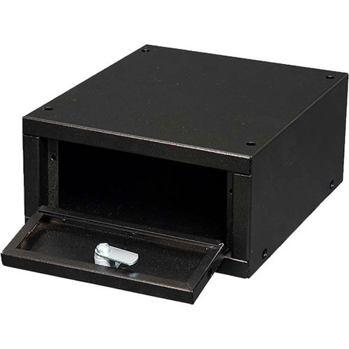 Datum Argos Pistol Safe WMC-1-059511-WS23 - 9-1/2"W x 11"D x 5"H, 2 Pistol Capacity, Key Lock, Gray