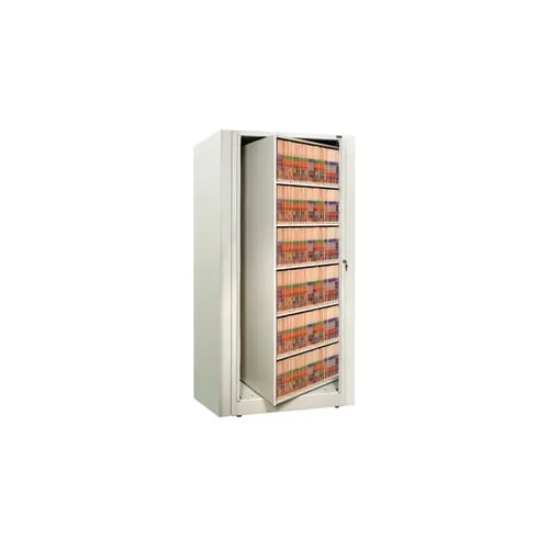 Rotary File Starter Unit, Legal, 5 Shelves, Bone White