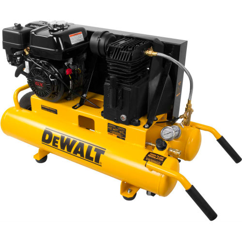 DeWALT DXCMTB5590856 Portable Gas Air Compressor w/ Honda GX Engine, 5.5 HP, 8 Gallon, Wheelbarrow