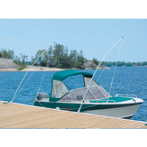 Dock Edge Mooring Whip 12' Lines & HDW, 4000Lb Capacity 1/Case - 3120-F