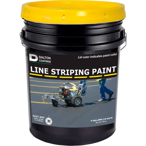 Latex-ite® 5 Gal. Line Striping Paint, Lead-Free, Fast Dry, Yellow, 1 Each