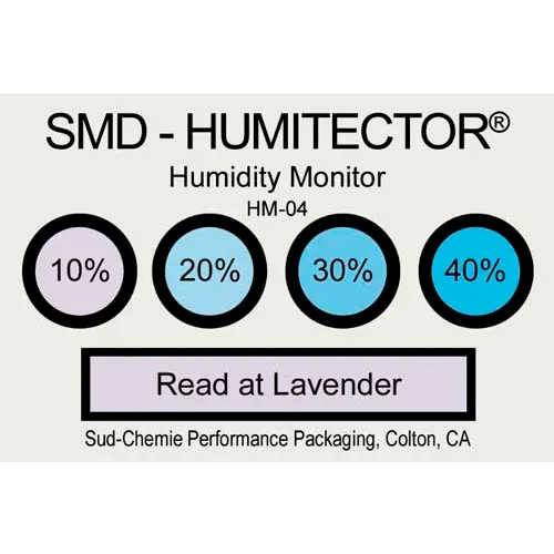 Desco Humidity Indicator Card, 10% 20% 30% 40% Range, 100/Pack