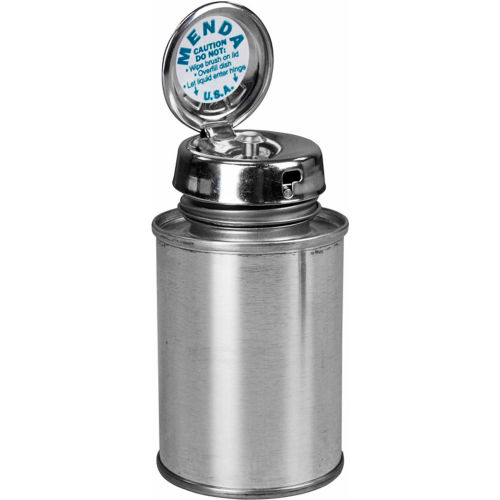 Menda 35255 Round Tin-Plate Liquid Dispenser with Pure-Take Pump, 4 oz.