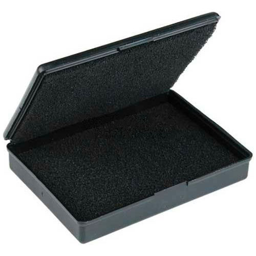 Protektive Pak ESD Shipping & Storage Hinged Boxes w/ Foam, 1-5/16"L x 1-5/16"W x 15/32"H, Black - Pkg Qty 5