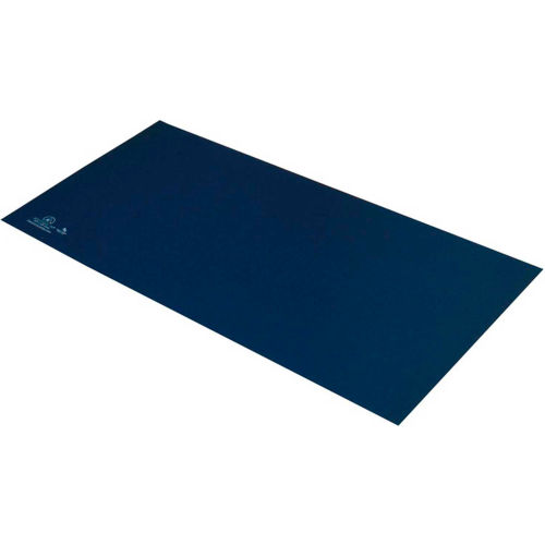Desco Statfree T2 Plus™ 66457 Dissipative Dual Layer Rubber Cut Mat 30"D x 72"W - Dark Blue