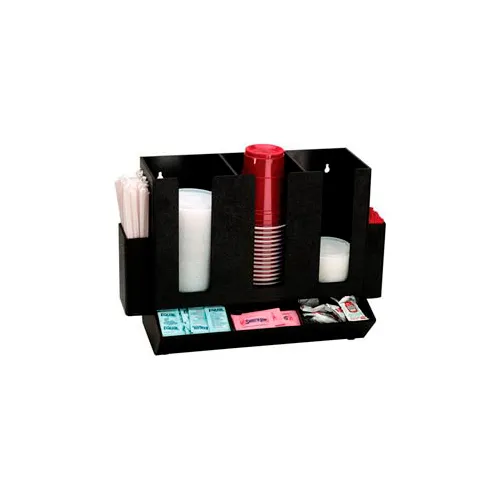 Dispense-Rite Countertop lid, straw & condiment organizer - Narrow