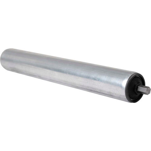 1.9&quot; Dia. x 16 Ga. Galvanized Roller 42072-18-GP for 18&quot; O.A.W. Omni Conveyors ABEC Bearings