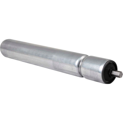 1.9" Dia. x 16 Ga. Galvanized Single Grooved Roller 42075-19-GP for 19" O.A.W. Omni Conveyors