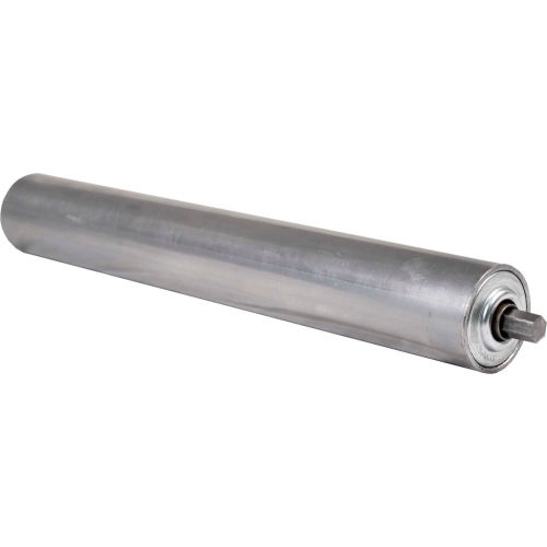 1.9&quot; Dia. x 9 Ga. Steel Roller 42215-15-GP for 15&quot; O.A.W. Omni Conveyors, ABEC Bearings