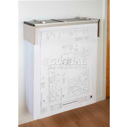 Brookside Design Blueprint Drop Lift Wall Rack Bundle W/Dozen 24" Clamps
