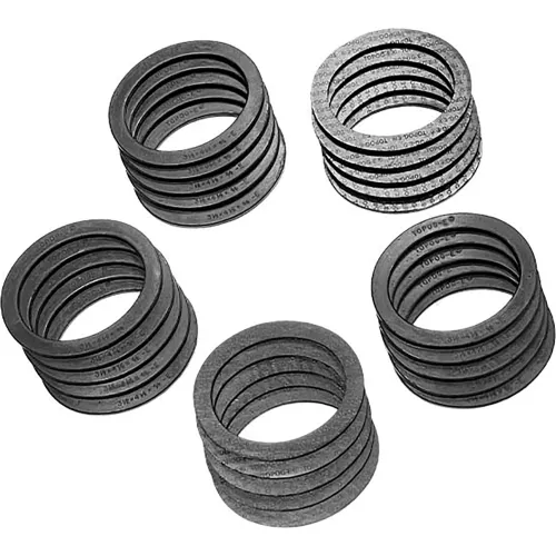 TOPOG-E Series 180 Handhole Gasket, 2-3/4" x 3-3/4" x 1/2", Black Rubber, Elliptical, 25 Pack
