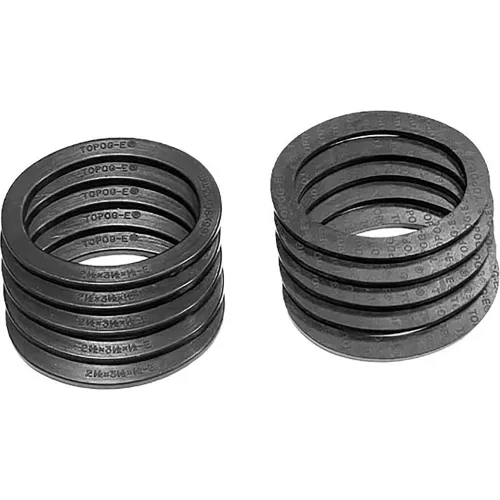 TOPOG-E Series 180 Handhole Gasket, 3-1/2" x 4-1/2" x 5/8", Black Rubber, Elliptical, 10 Pack