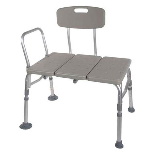 plastic tub transfer bench with adjustable backrest