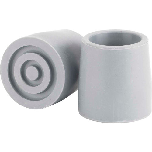 Drive Medical RTL10386GB Utility Walker Replacement Tip, 1-1/8&quot;, Gray, 1 Each