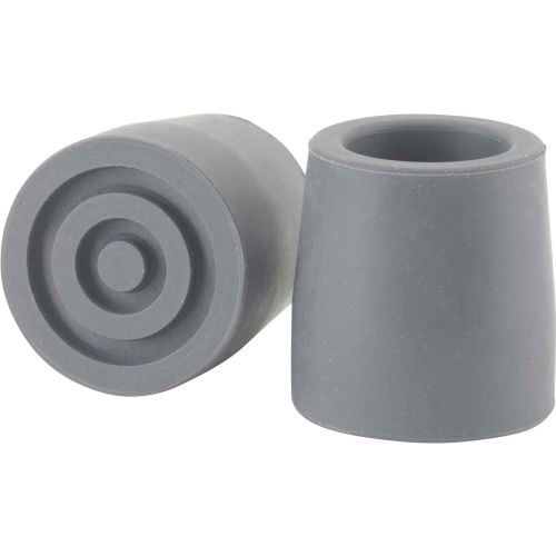 Drive Medical RTL10389GB Utility Walker Replacement Tip, 1&quot;, Gray, 1 Each