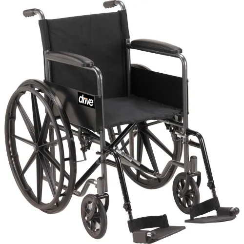 Silver Sport 1 Wheelchair with Full Arms and Swing-away Footrests