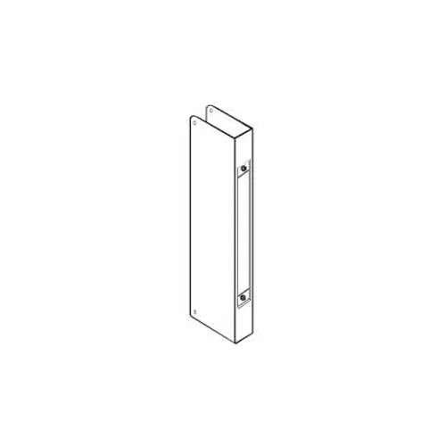 Don Jo 504-CW-S Mortise Lock Wrap Around Plate For 86 Cut-Out, Stainless Steel
