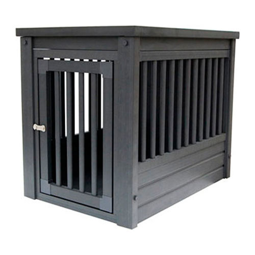 DOGIPOT&#174; Two-In-One Table Dog Crate, Medium, Espresso