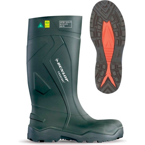 Dunlop Purofort+ Full Safety Men's Work Boots, Size 16, Green