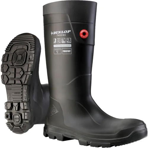 Dunlop® FieldPro Purofort® Full Safety Knee Boots, Steel Toe, Size 13 ...