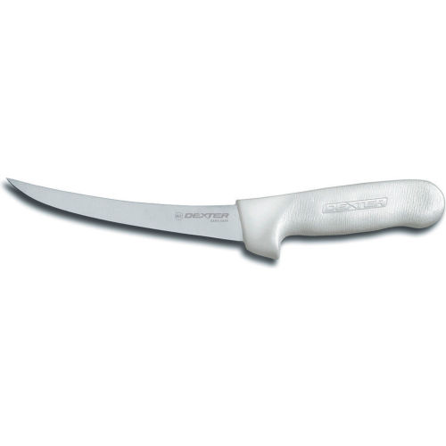 Dexter Russell 1493 - Boning Knife High Carbon Steel, Stamped, White Handle, 6&quot;L