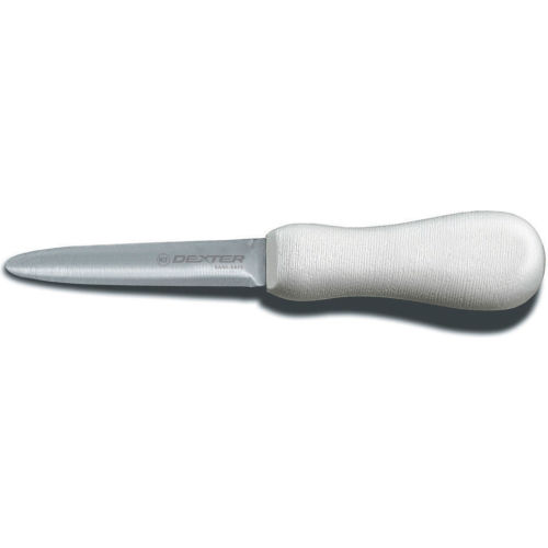 Dexter Russell 10503 - Oyster Knife, Galveston Pattern, High Carbon Steel, White Handle, 4&quot;L