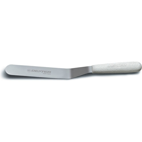 Dexter Russell 17623 - Spatula, Offset, High Carbon Steel, White Handle, 8&quot;L