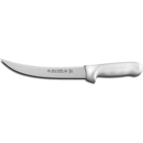 Dexter Russell 05523 - Breaking Knife, High Carbon Steel, Stamped, White Handle, 8"L