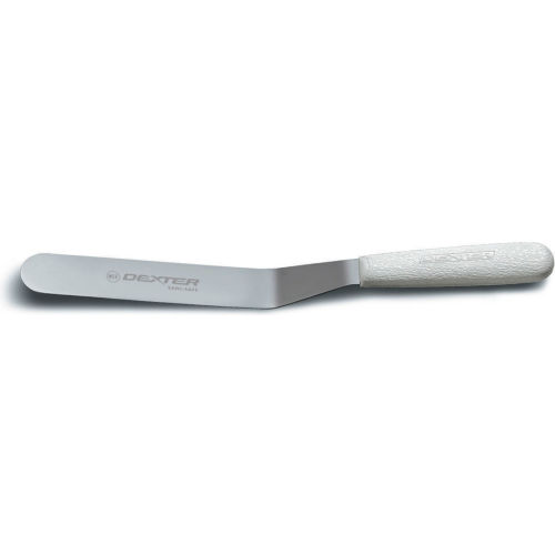 Dexter Russell 17633 - Spatula, Offset, High Carbon Steel, White Handle, 10&quot;L