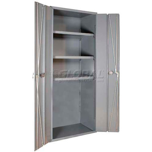 Durham Heavy Duty Storage Cabinet 3951-3S-95 - 3-Shelf Bi-Folding Door 36&quot;W x 24&quot;D x 72'H